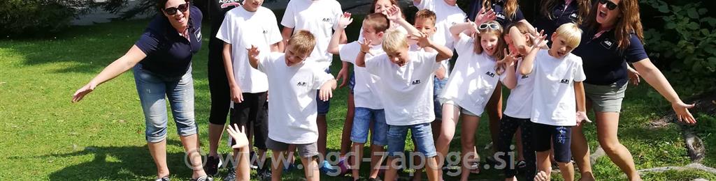 Mladina PGD Zapoge na letovanjem v Bohinju