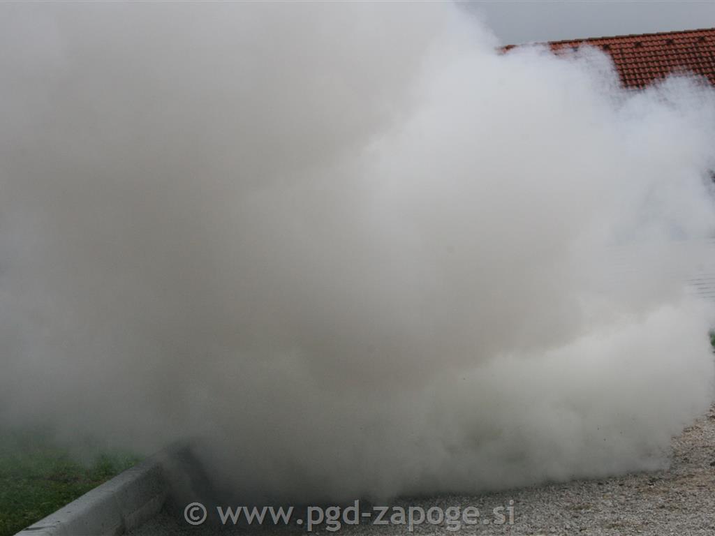 Prikaz gašenja in pregled gasilnih aparatov - PGD zapoge