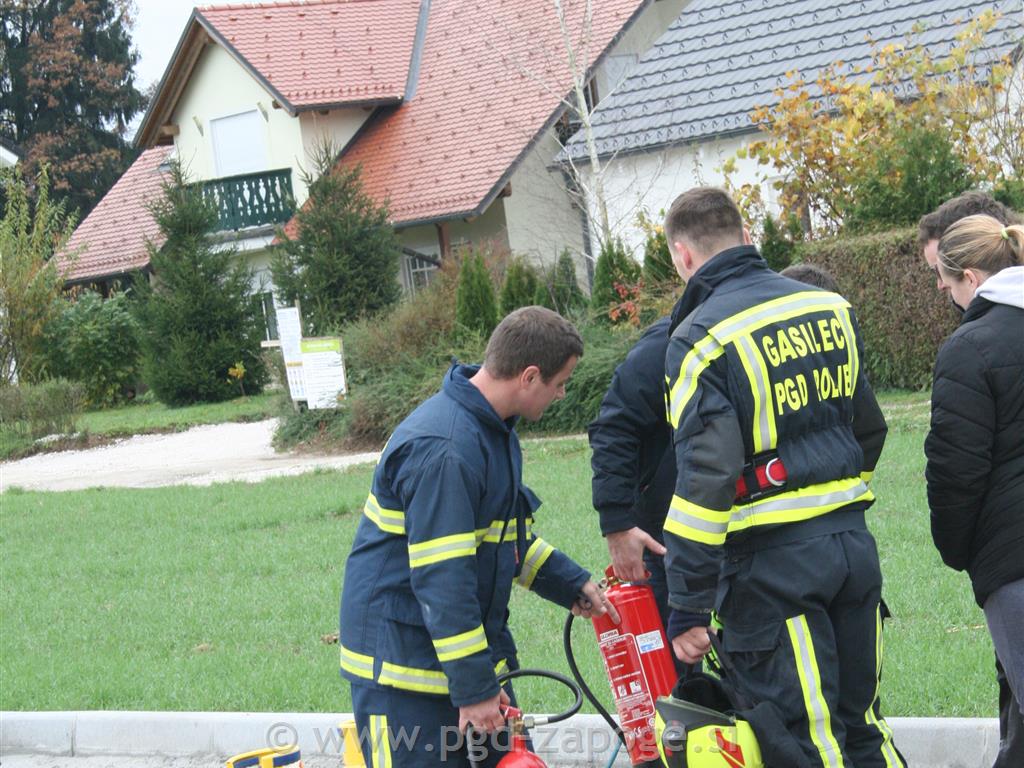 Prikaz gašenja in pregled gasilnih aparatov - PGD zapoge